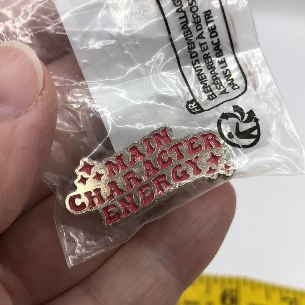3/$25 “Main Character Energy” Book Lover, Avid Reader Unisex Pin Badge Brooch